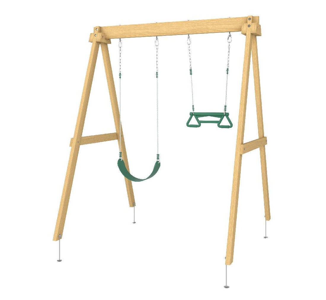 Wooden Double Swing Sets